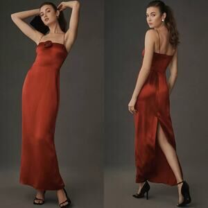 Reformation Rust Maxi Dress